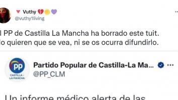 El PP manchego borra este tuit sobre las macrogranjas y Twitter lo recupera al instante