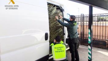 Detenido con media tonelada de marihuana en una furgoneta tras circular en zigzag