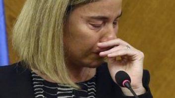 Las lágrimas de Mogherini por Bruselas (VÍDEO, FOTOS)