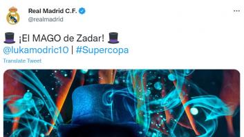 El Real Madrid causa desconcierto con el tuit que ha puesto en la Supercopa