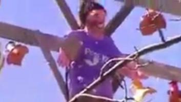 Polémica por el Pablo Iglesias 'apedreado' a lo Judas en Robledo de Chavela