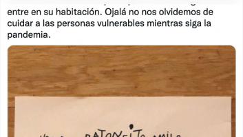 El gesto de un niño confinado con el Ratoncito Pérez emociona a miles de personas en Twitter