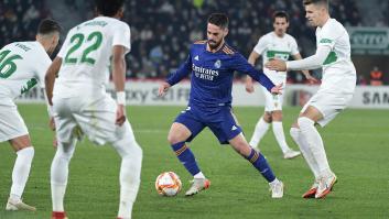 Isco y Hazard rescatan al Madrid en la prórroga ante el Elche (1-2) en octavos de Copa
