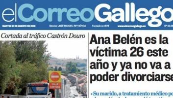El desafortunado titular de un periódico sobre la última víctima de la violencia de género