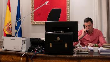 Un exdirigente de Vox ve en el cuadro que está detrás de Sánchez lo que no puedes ni imaginarte