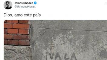El pianista James Rhodes publica una pintada que puede ser histórica: "Amo este país"