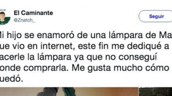 Un padre conquista las redes con una lámpara de Super Mario que creó para su hijo
