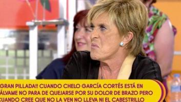 Chelo García-Cortés, acorralada en 'Sálvame' al ser acusada de fingir con su lesión