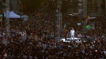 Podemos defiende en Sol su moción de censura: "Es una obligación ética, estamos señalando el futuro"