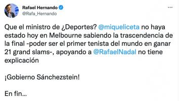 Nadie esperaba la incontestable respuesta de Miquel Iceta a este tuit de Rafael Hernando