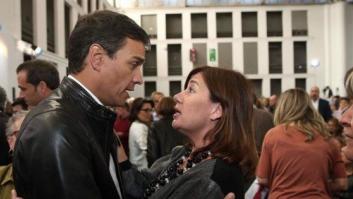 Armengol deja la candidatura de López y vuelve a apoyar a Sánchez
