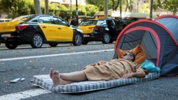 Las ventas en el comercio y la restauración de Barcelona descienden un 30% durante la huelga de taxistas