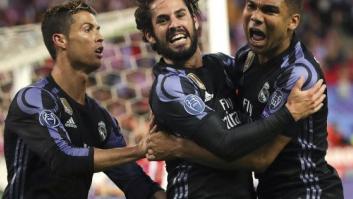 El gesto de Cristiano haciendo callar a los aficionados que no ha gustado nada a los atléticos