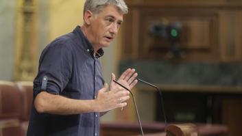 La cara de Oskar Matute cuando escucha cómo ha llamado Cuca Gamarra a Bildu