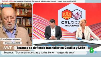 "No me acose, déjeme tranquilo": la tensa entrevista a Tezanos en 'Más Vale Tarde'