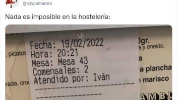 El ticket de un restaurante que causa asombro: lo que pidió un cliente con una hamburguesa vegana