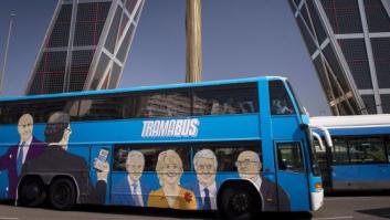 El 'tramabús' de Podemos reanuda la ruta tras la reparación del embrague