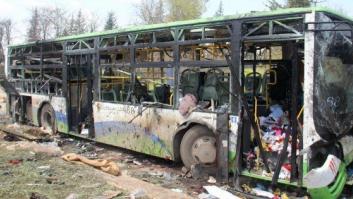 68 niños entre las 112 víctimas del atentado contra un convoy en Alepo