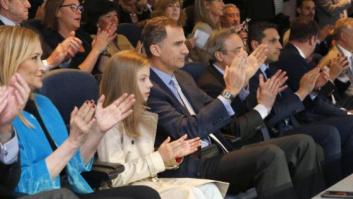 La infanta Sofía presencia con Felipe VI en el Bernabéu el Real Madrid-M.City