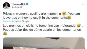 La campeona del mundo de ciclismo gana una carrera y lo que le dan de premio es imposible de creer