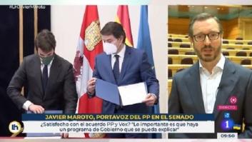 Maroto explica el pacto con Vox y tiene un lapsus MUY significativo en el momento clave