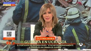 Susanna Griso para 'Espejo Público' tras escuchar a un portavoz ruso: "No lo puedo soportar"