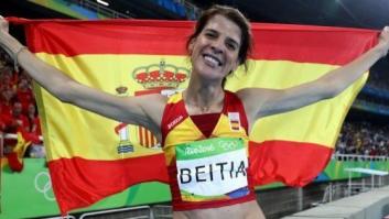 Críticas al equipo de Cifuentes por tuitear esta frase tras el oro de Ruth Beitia