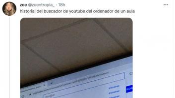 Arrasa al enseñar el historial de búsqueda de YouTube del ordenador de la universidad