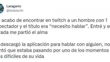 Supera los 70.000 'me gusta' al contar esta historia de un directo en Twitch: es emocionante