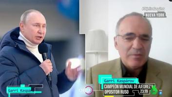 Kaspárov duda al principio pero acaba calificando de forma MUY clara a Putin