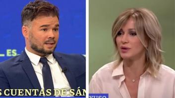 Griso alucina con lo que Rufián afirma de Yolanda Díaz y ella se atreve a decirle esto a la cara