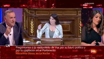 La frase de Macarena Olona sobre Vox que sorprende hasta a Xabier Fortes