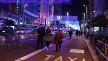El tuit con la Gran Vía antes y después del corte al tráfico que enloquece las redes