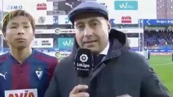 Cachondeo por el momento surrealista que se ha vivido tras el Eibar-Barcelona