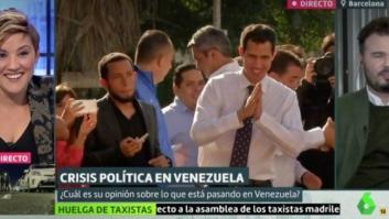 La irónica respuesta de Cristina Pardo a Rufián tras soltarle un 'zasca' sobre la "república" en pleno directo