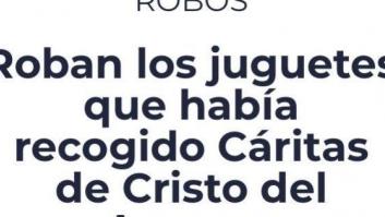 Les roban los juguetes que iban a repartir entre niños sin recursos... y el giro de guión es tan increíble que ya ha pasado a la historia