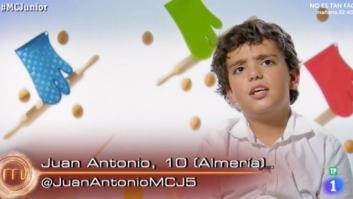 La desconcertante teoría de Juan Antonio, de 'MasterChef Junior', sobre el nitrógeno
