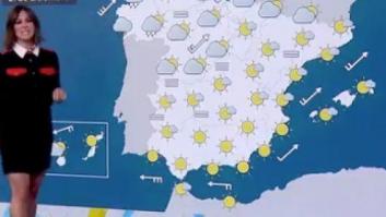 Mercedes Martín ('El tiempo', Antena 3) sale airosa de un incidente con el micrófono en pleno directo