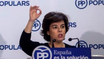 Echenique culpa a la "comida de empresa" del PP de que Soraya use de "papel higiénico" la separación de poderes