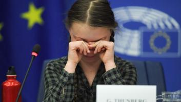 La activista de 16 años Greta Thunberg rompe a llorar en el Parlamento Europeo