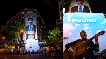 La imagen del 28-A: la sede del PP desierta... salvo por los mariachis