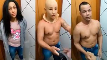 Un hombre intenta escapar de la cárcel disfrazado (con muy poco arte) de mujer