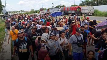 Dos nuevas caravanas con 4.300 migrantes parten desde frontera sur de México