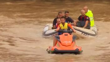 Rescate acuático dentro de los túneles de la AP-7