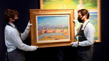 Angelina Jolie subasta el cuadro de Churchill que le regaló Brad Pitt