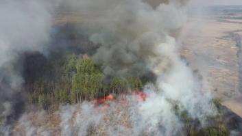 Los incendios arrasan la zona de exclusión de Chernóbil y aumenta la radiación