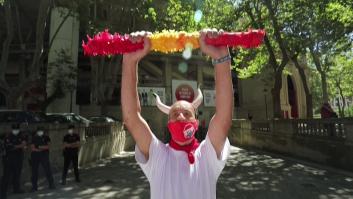 Decenas de animalistas piden el fin de la tauromaquia en Pamplona