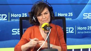 Los tres minutos más duros de Carmen Calvo contra el PP que terminan con esta pregunta a Feijóo