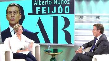 Ana Rosa pregunta a Feijóo por el desinfle del 'efecto Feijóo', él hace una mueca y responde esto