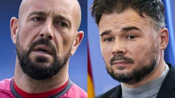 Rufián habla de Pepe Reina en un tuit muy comentado y él le responde pocos minutos después